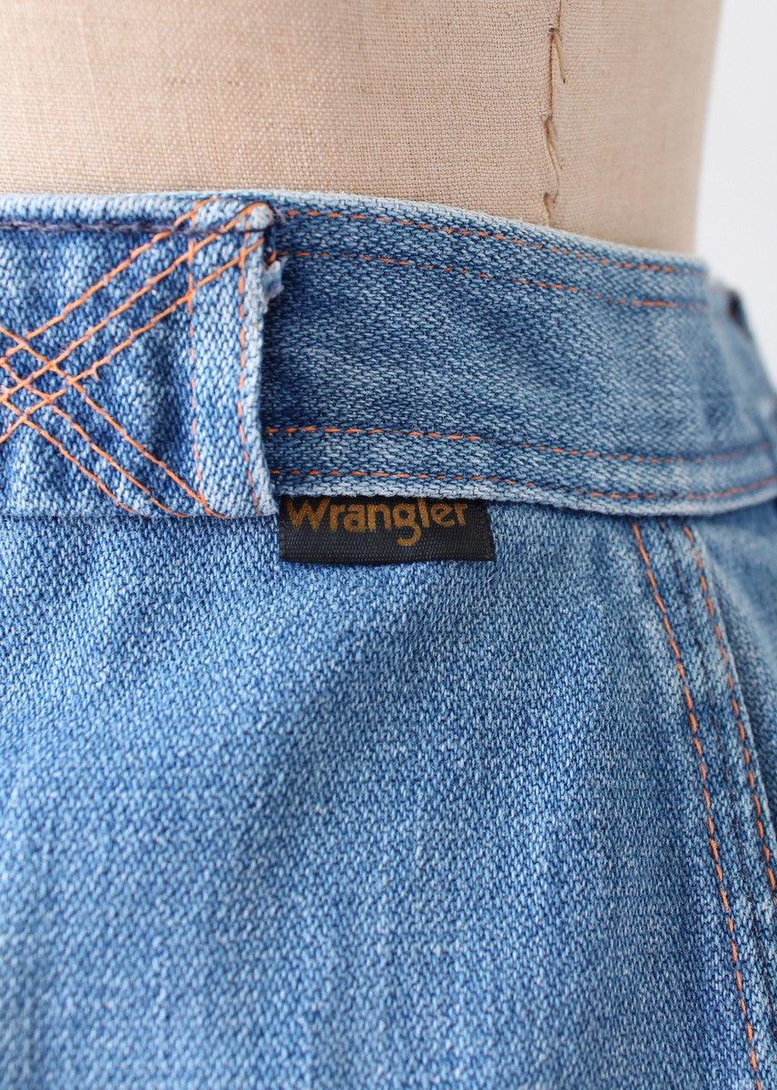Vintage 1970s Wrangler Bell Bottoms with Stitched Sides