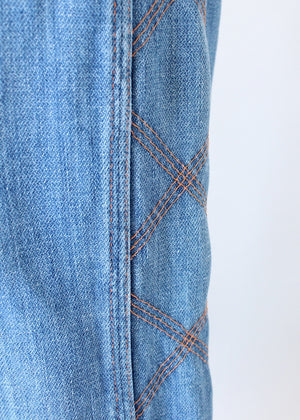 Vintage 1970s Wrangler Bell Bottoms with Stitched Sides
