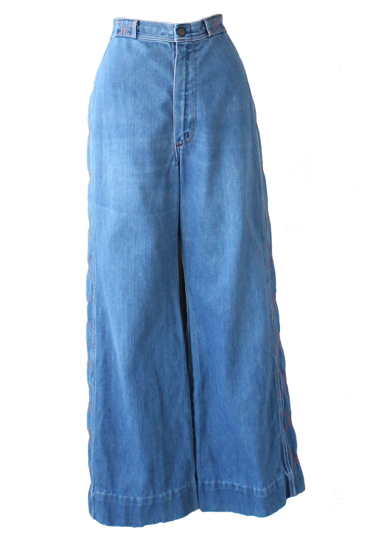 Vintage Wrangler Bell Bottom Jeans 70s Rag Doll Wranglers Big