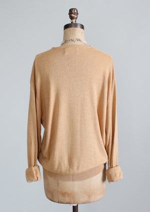 Vintage 1960s Boyfriend Slouch Sweater