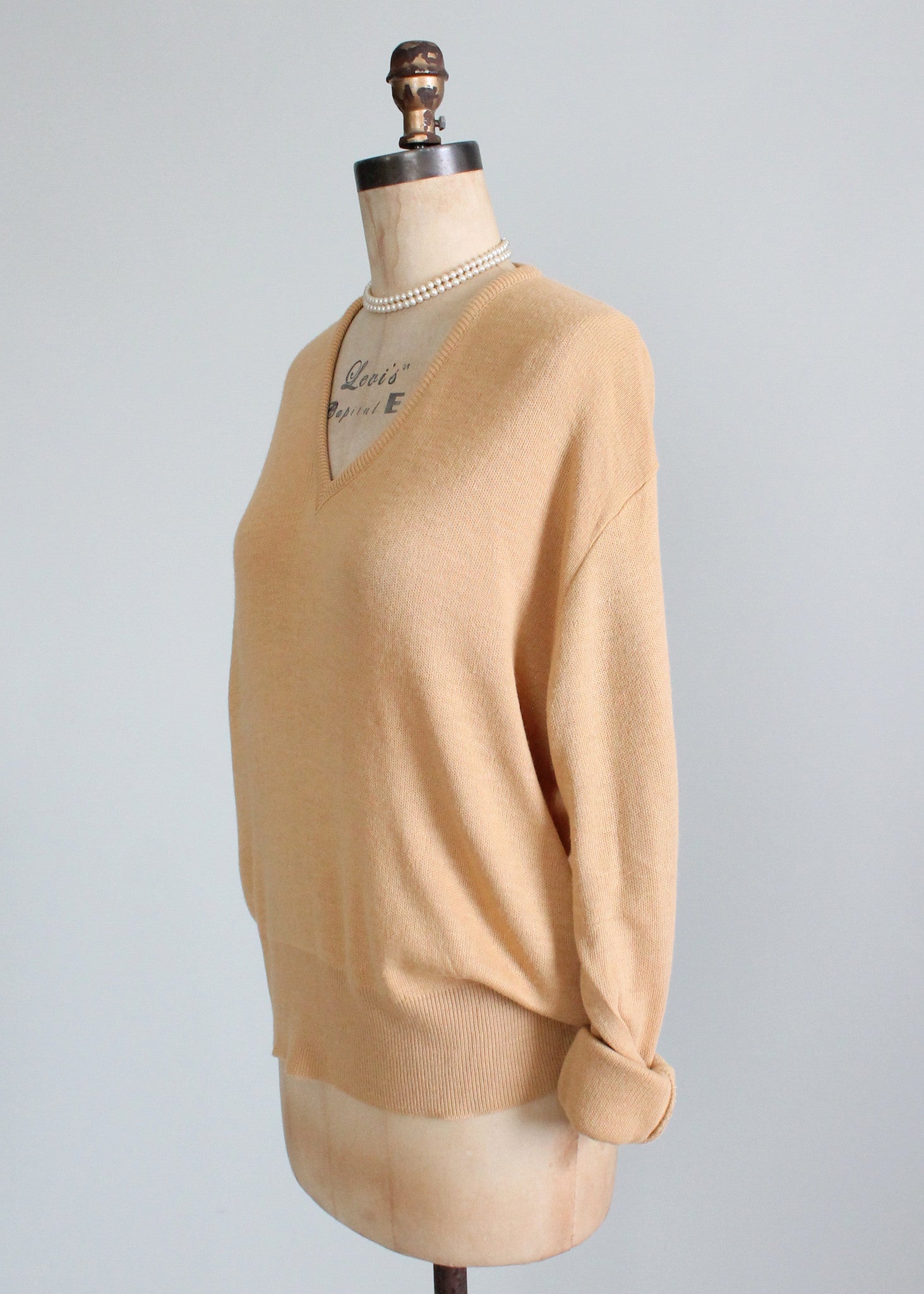 Vintage 1960s Boyfriend Slouch Sweater