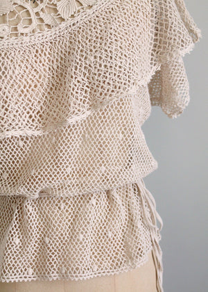 vintage crochet clothing