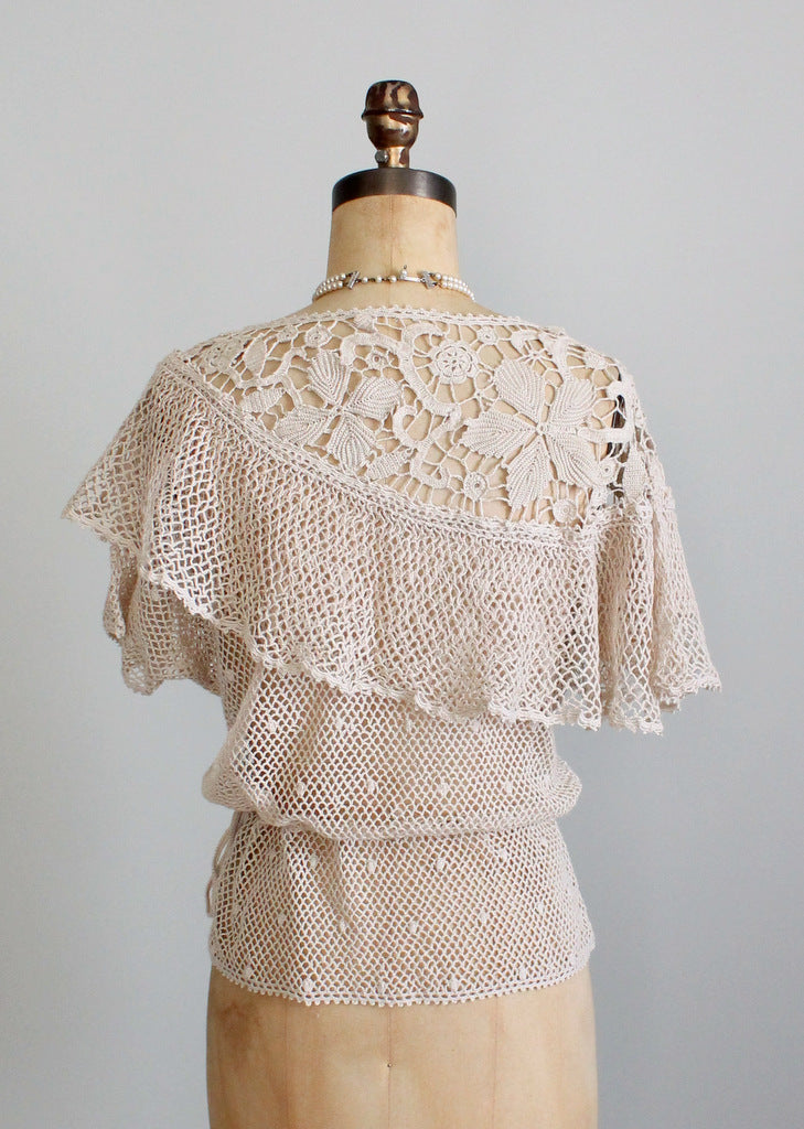 1970s crochet top