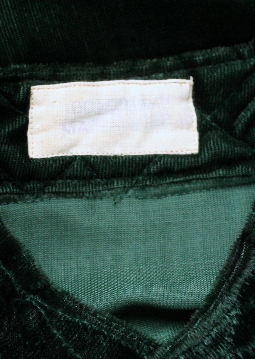 Vintage 1960s Green Velvet Nepalese Shirt