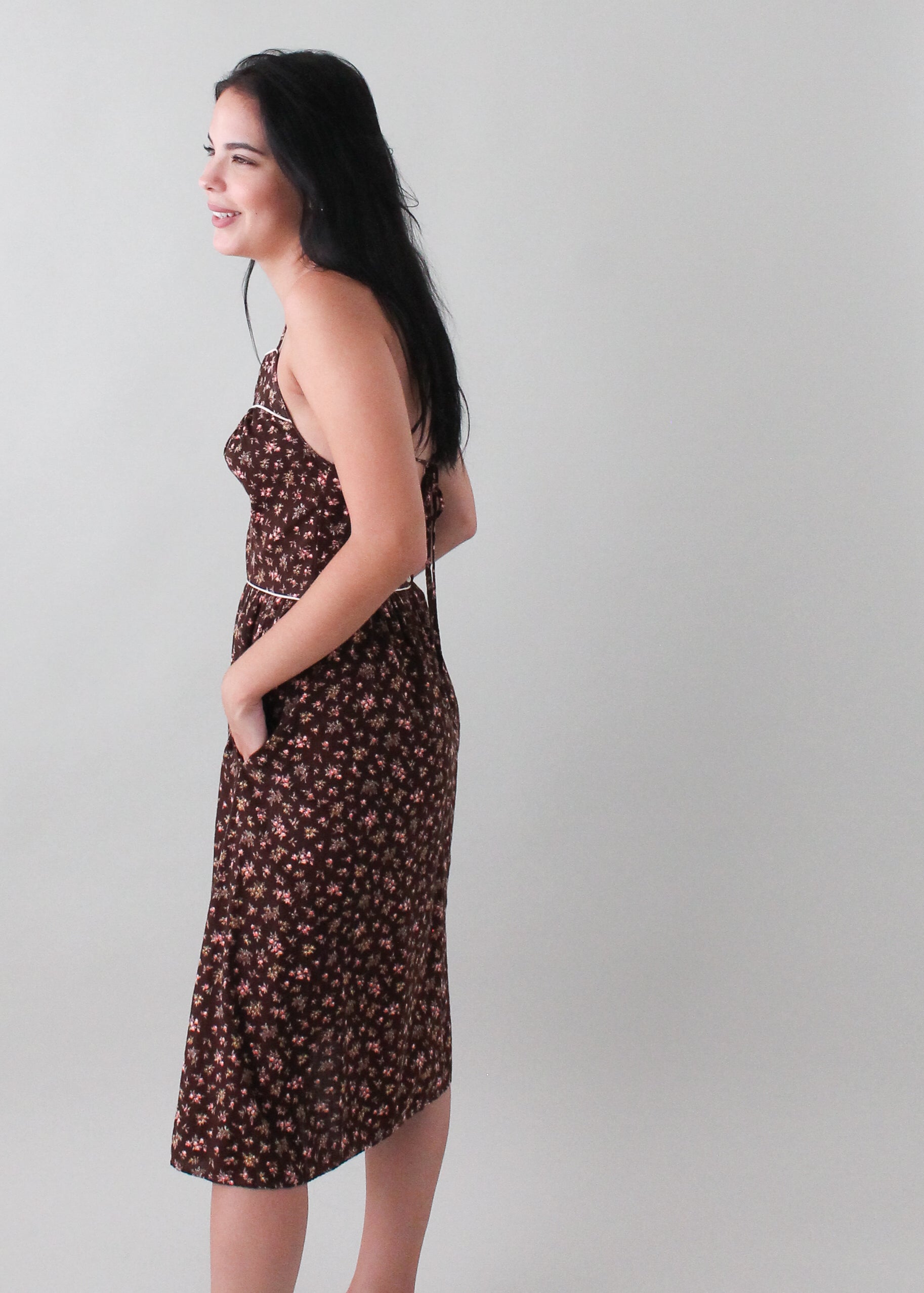 Vintage 1970s Open Back Sundress