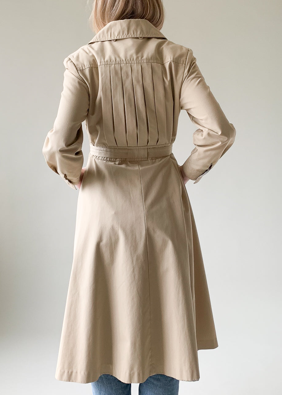 Vintage 1970s City Tan Rain Coat