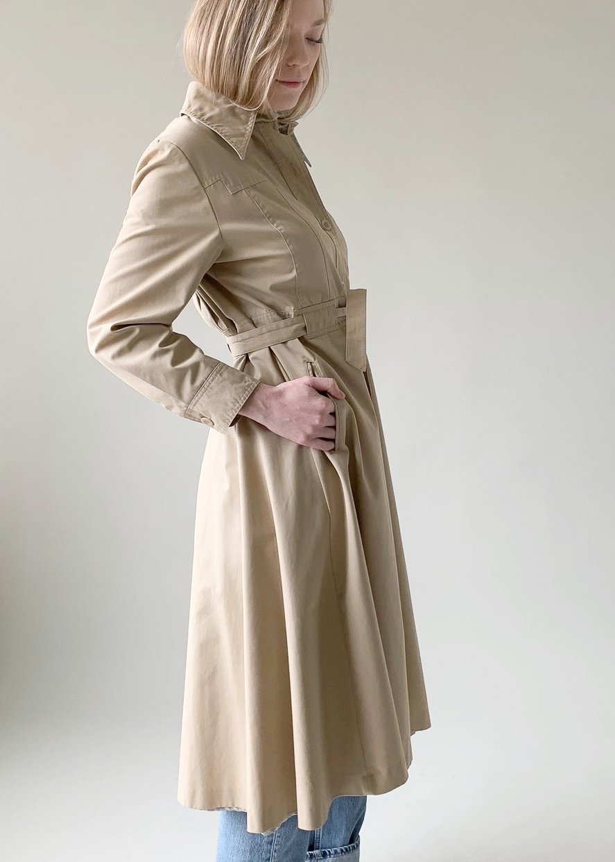 Vintage 1970s City Tan Rain Coat