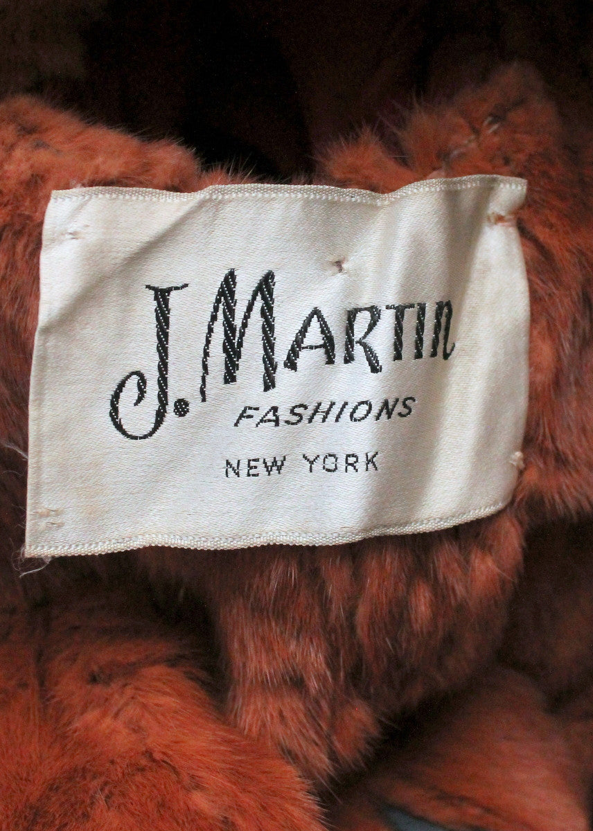 Vintage 1970s Tweed Hooded Trench Coat with Fur Lining