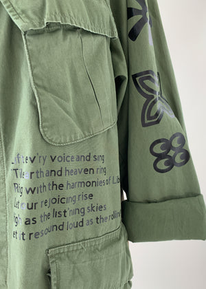 Artist Adapted Protest Army Jacket