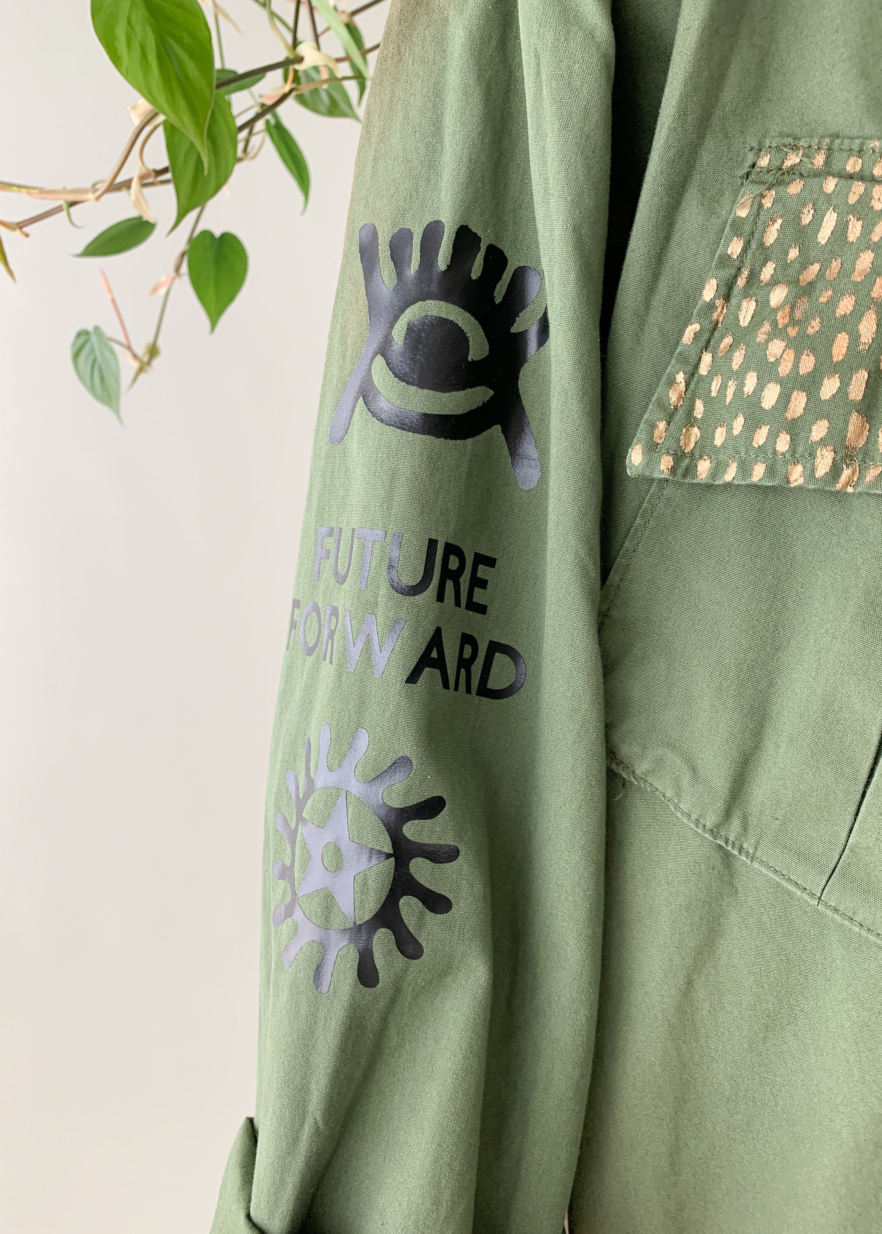 Artist Adapted Protest Army Jacket