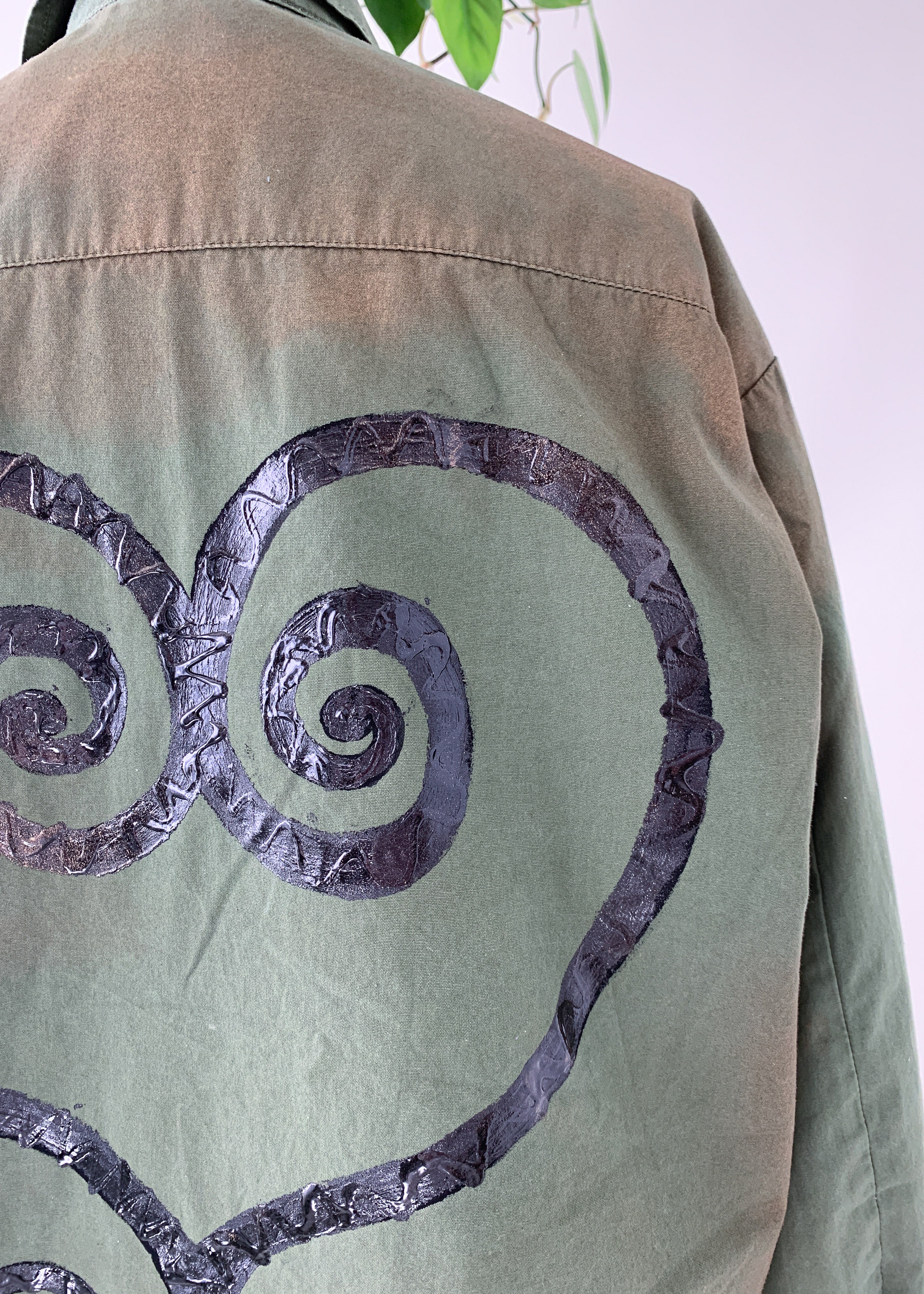 Artist Adapted Protest Army Jacket