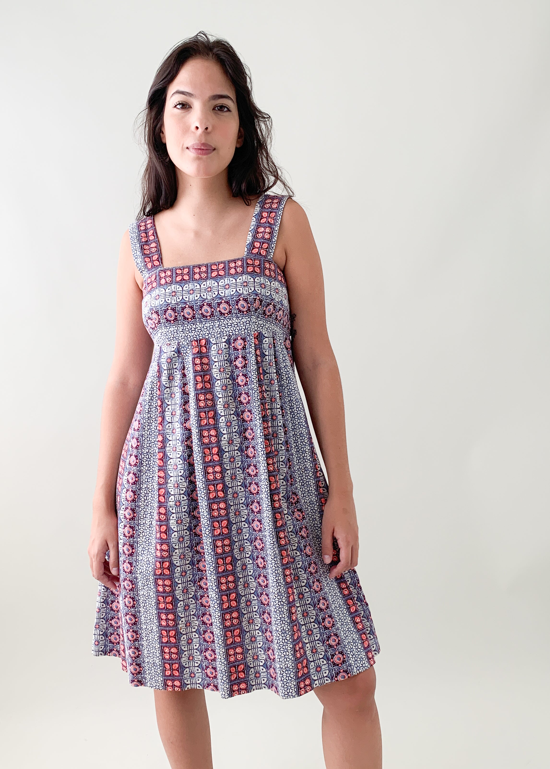 Vintage Batik Print Sundress