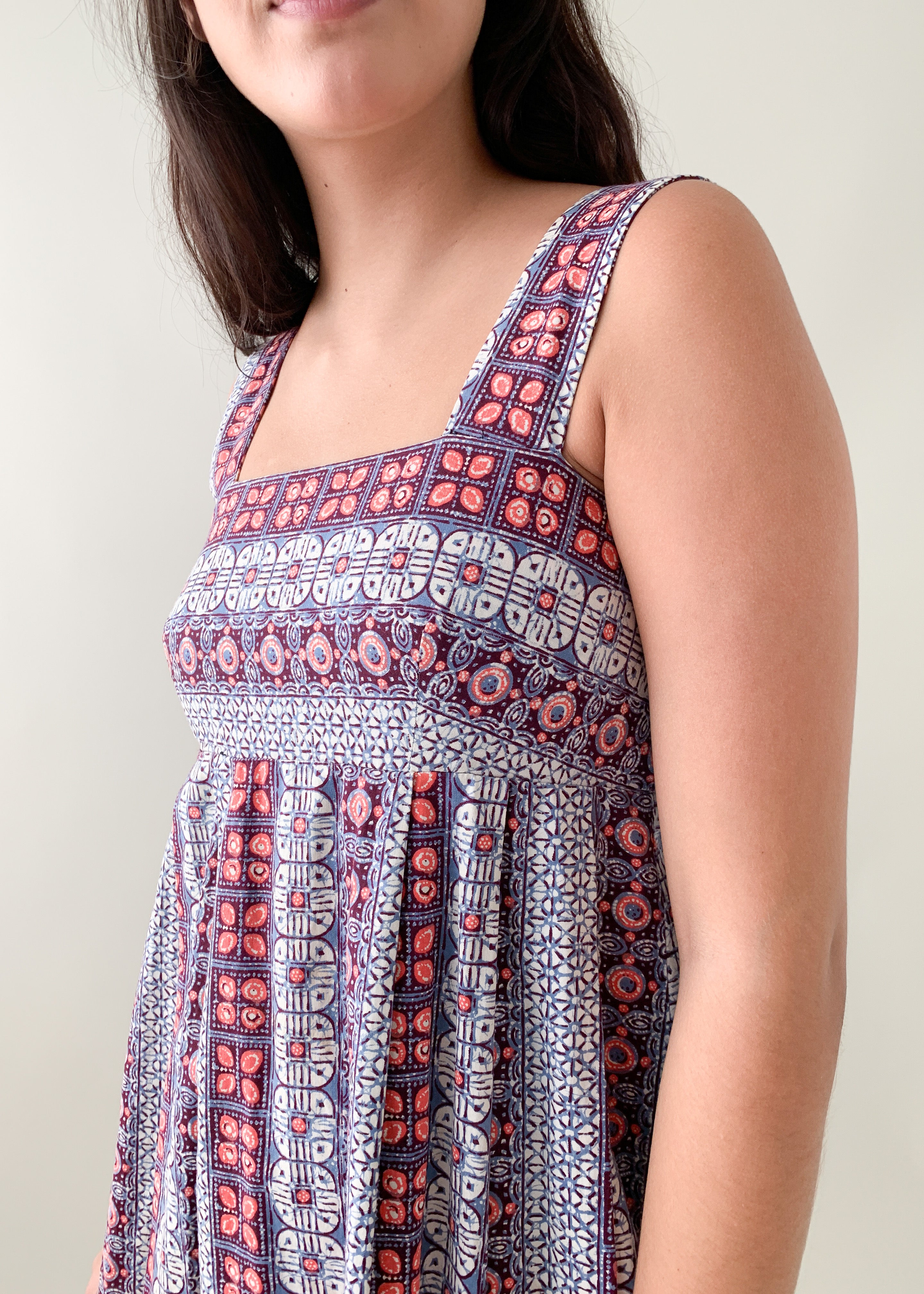 Vintage Batik Print Sundress