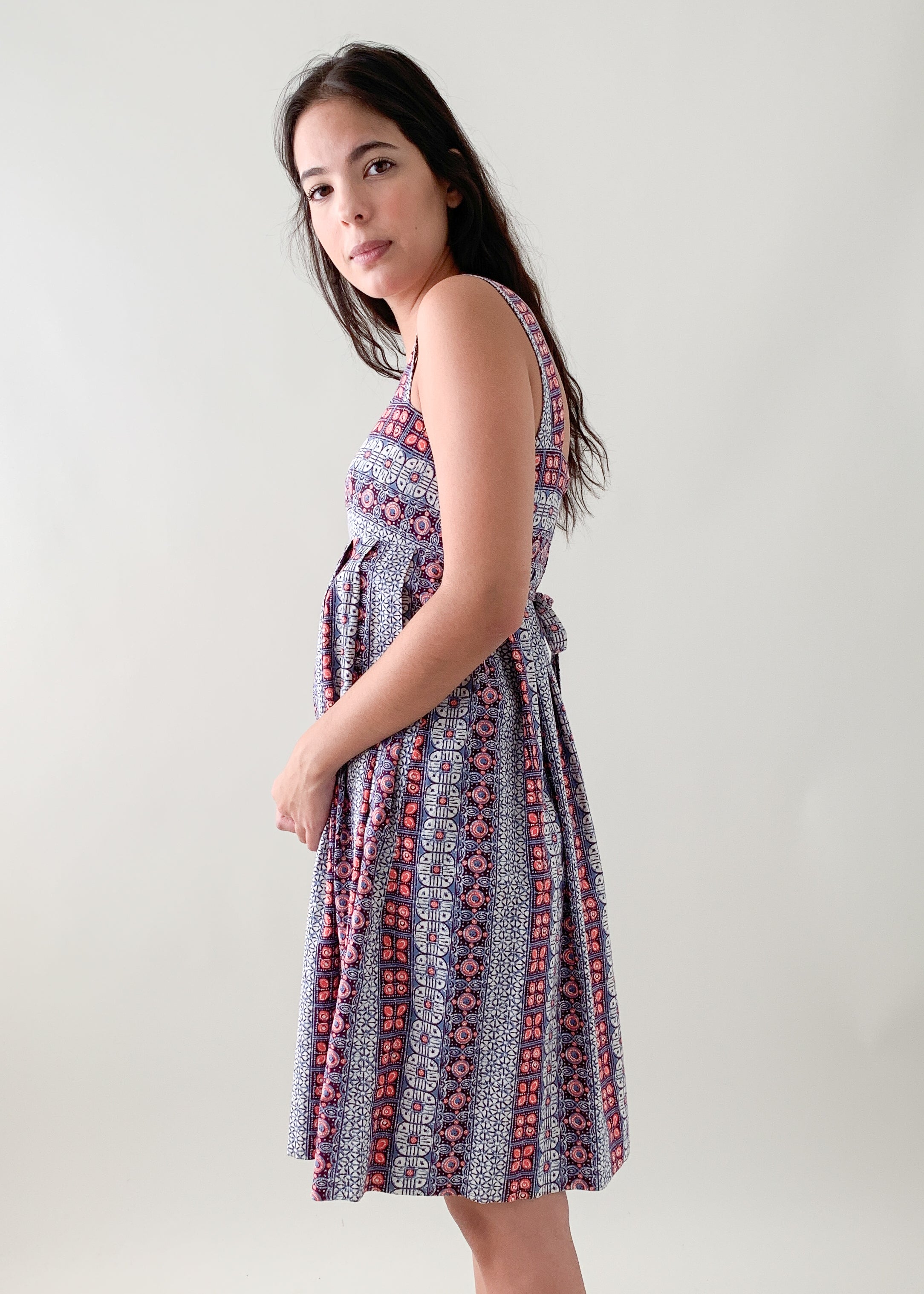 Vintage Batik Print Sundress