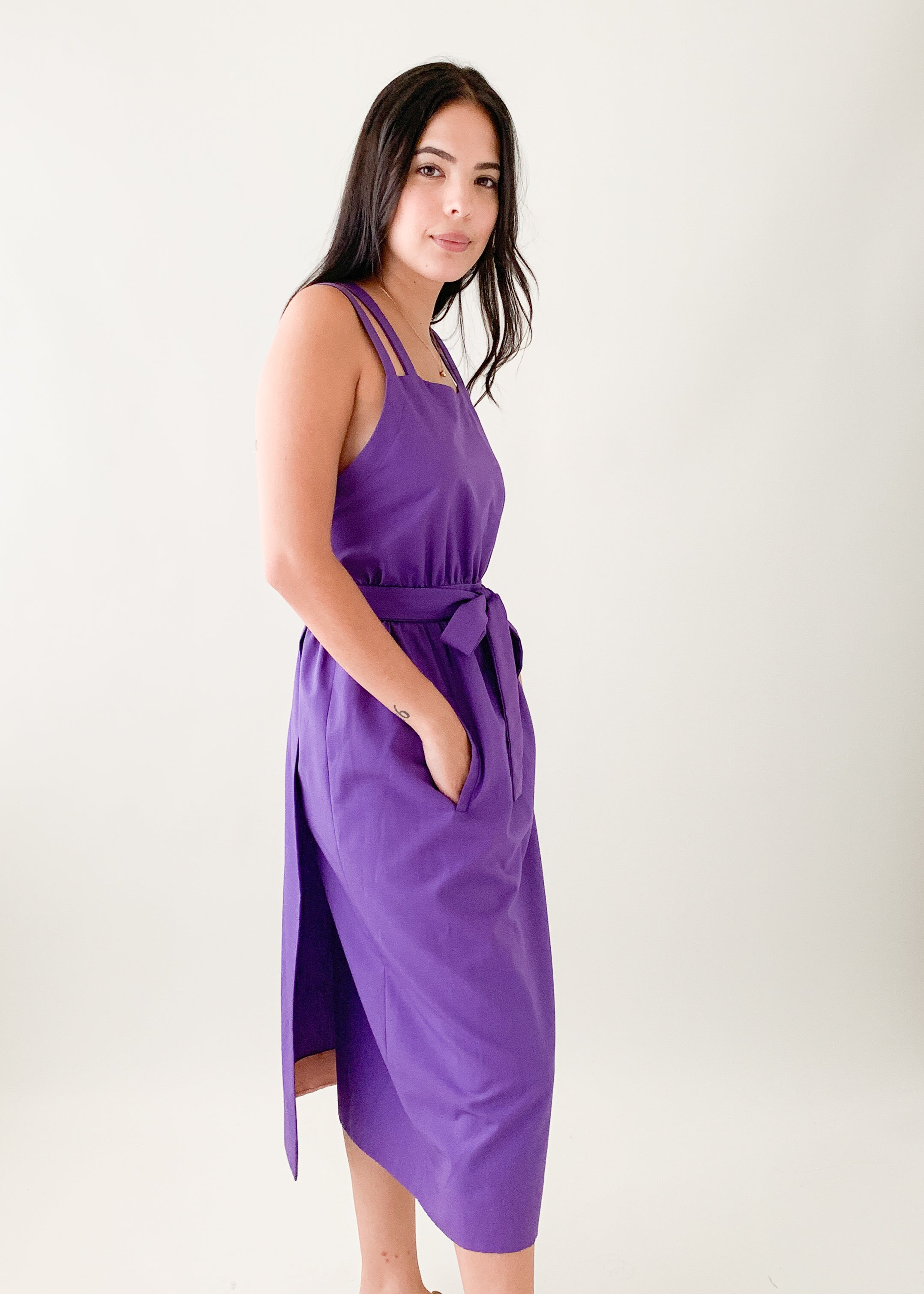 Vintage 1980s French Cotton Wrap Sundress