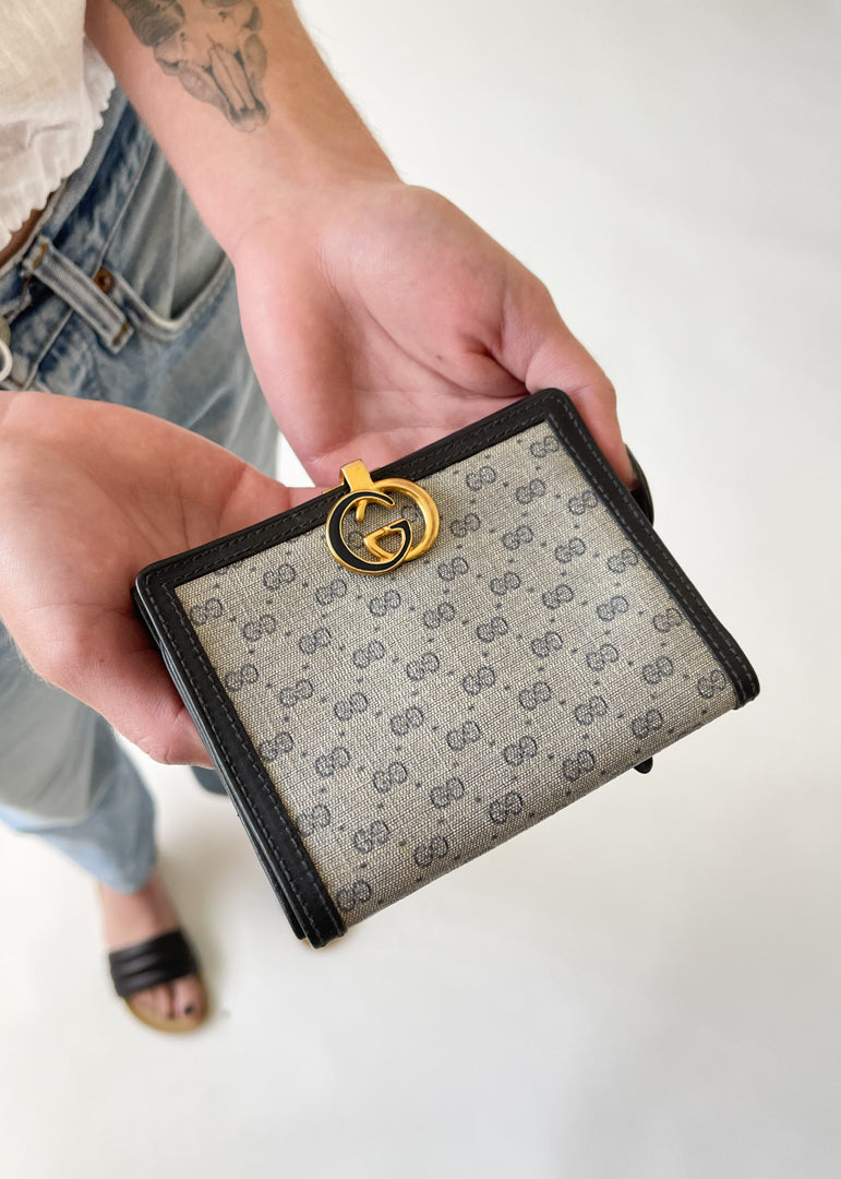 Vintage Gucci Wallet Vintage 1980s Gucci Logo Wallet Raleigh Vintage