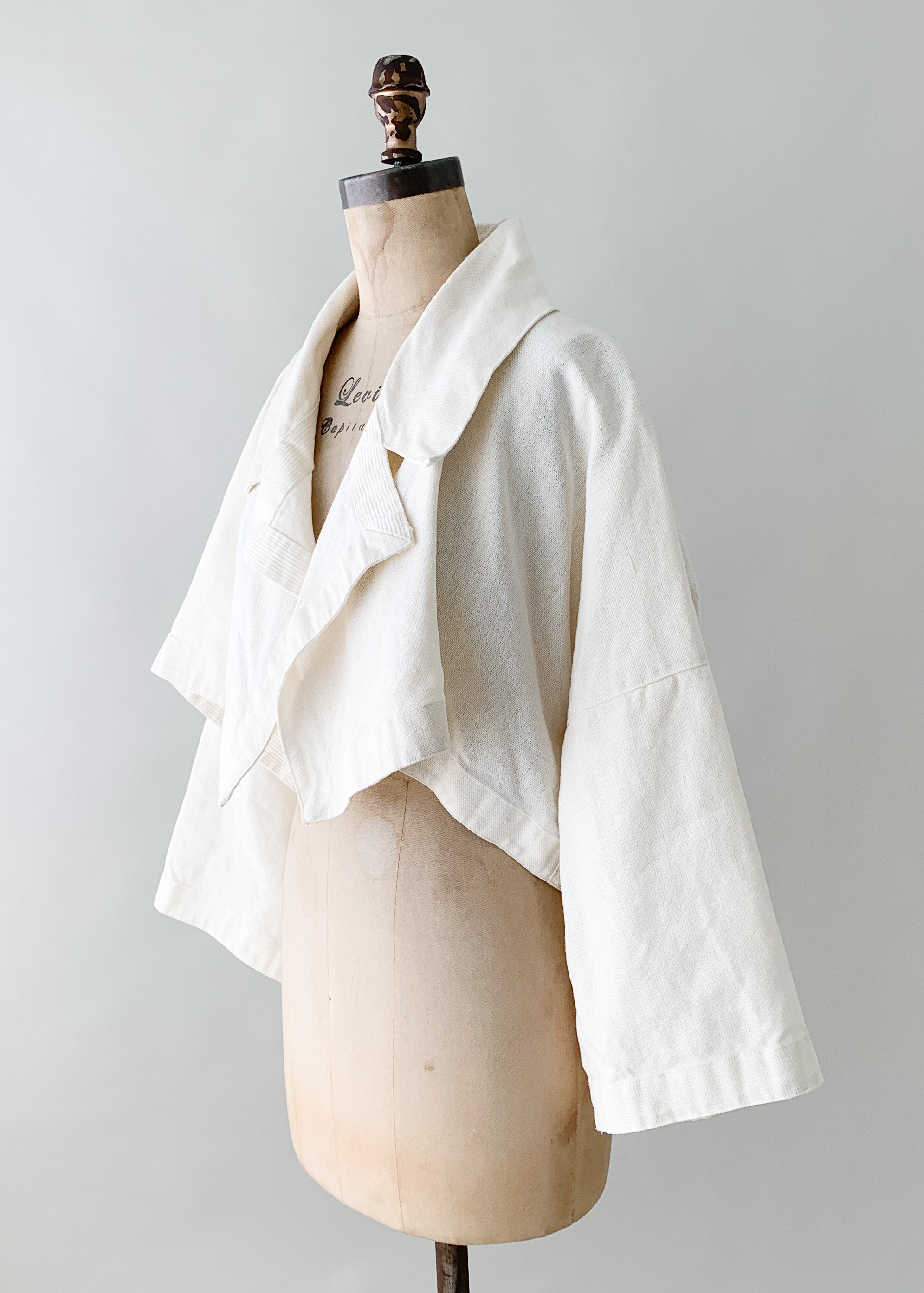 Vintage 1980s Issey Miyake Linen Jacket - Raleigh Vintage