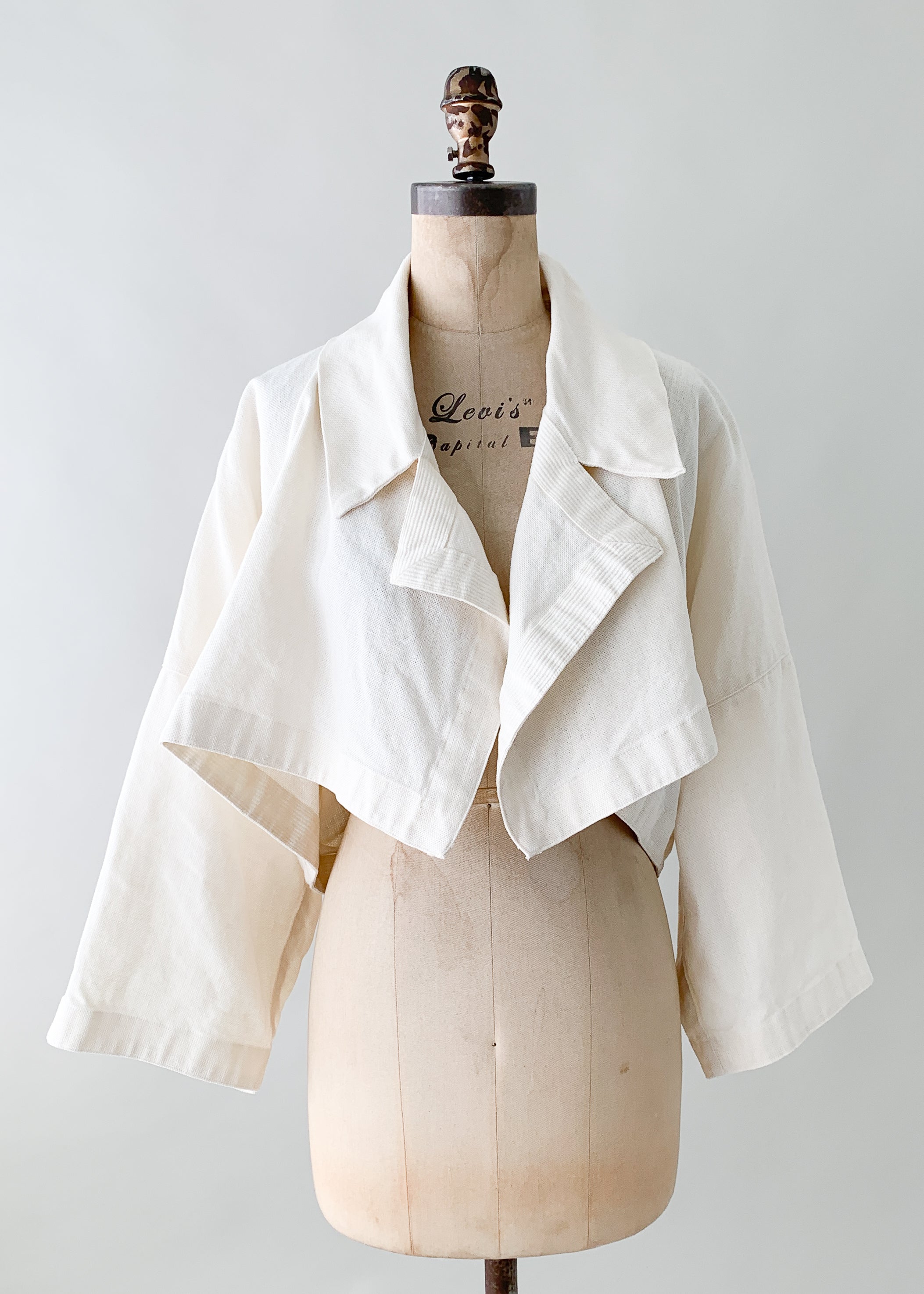 Vintage 1980s Issey Miyake Linen Jacket