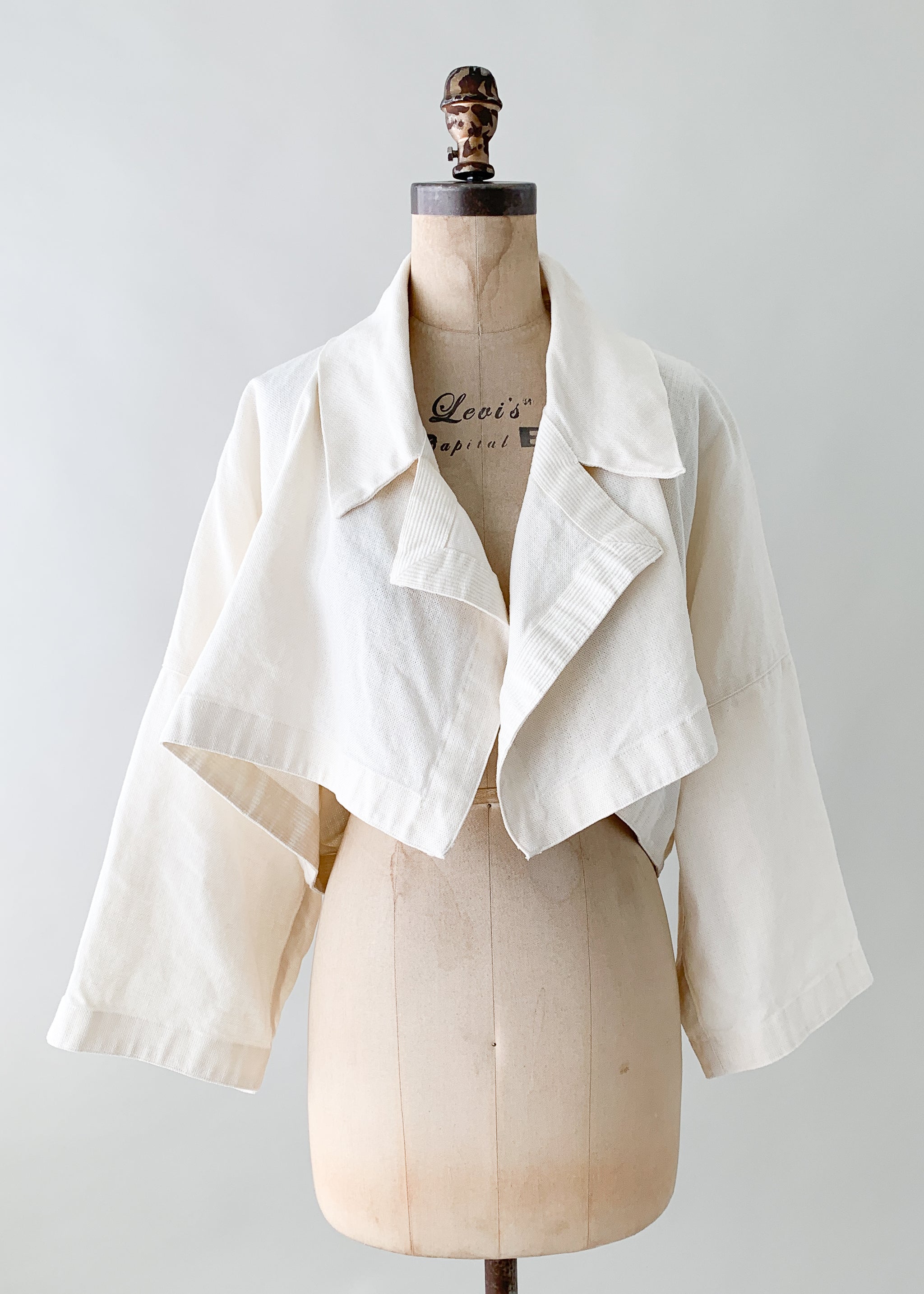Vintage 1980s Issey Miyake Linen Jacket - Raleigh Vintage