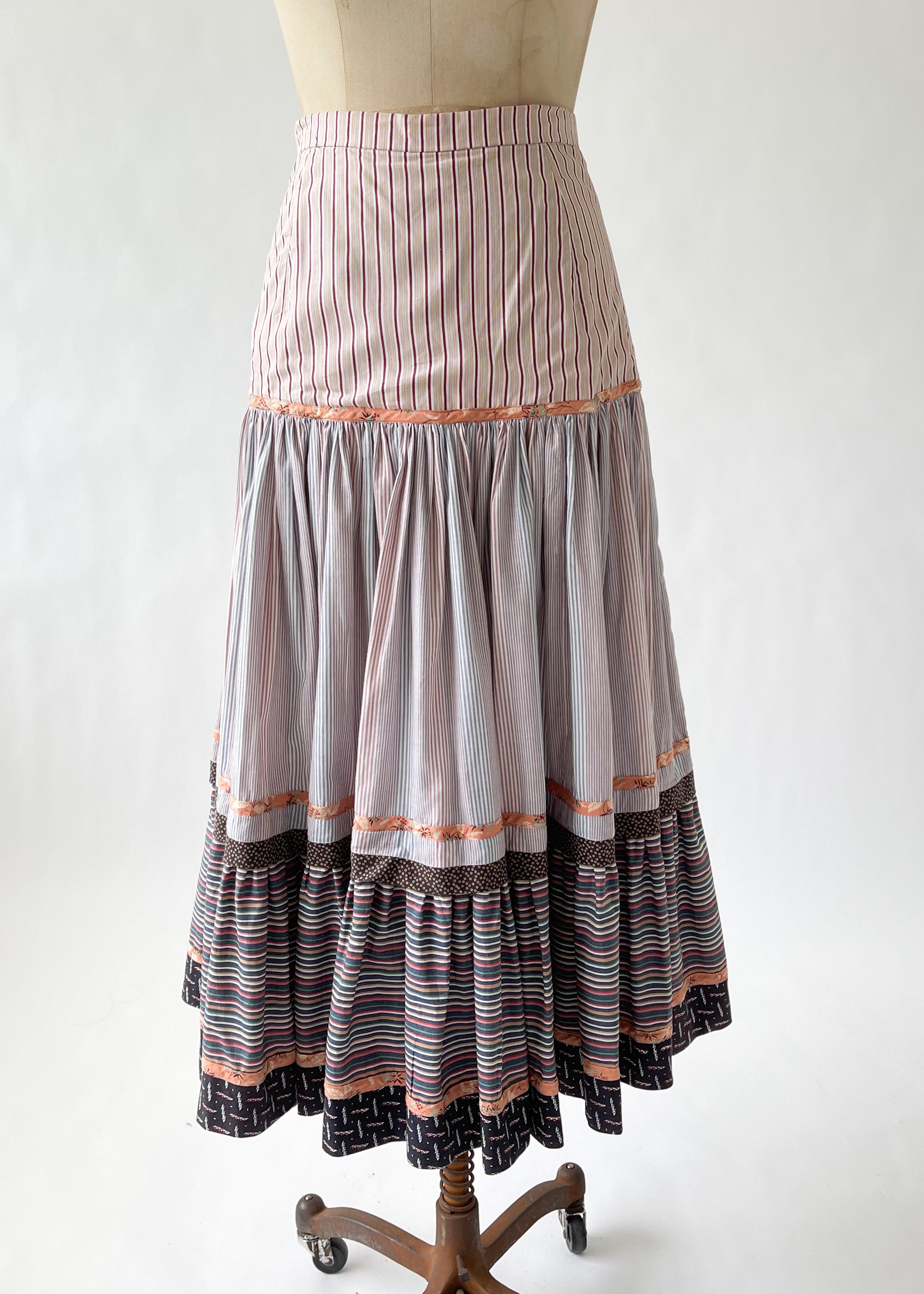 Vintage Early 1980s Koos Patchwork Dress Set
