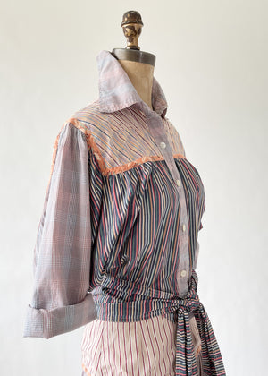 Vintage Early 1980s Koos Patchwork Dress Set