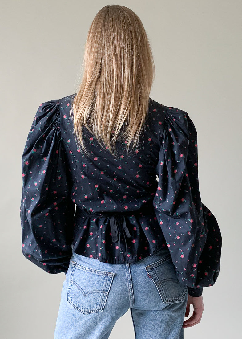 Vintage 1980s Betsey Johnson Floral Shirt