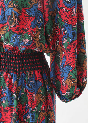 Vintage Diane Freis Floral Dress