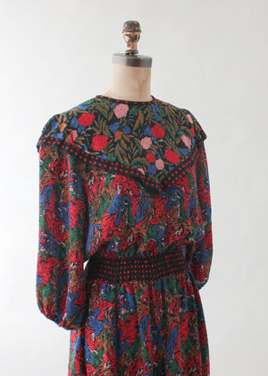 Vintage Diane Freis Floral Dress