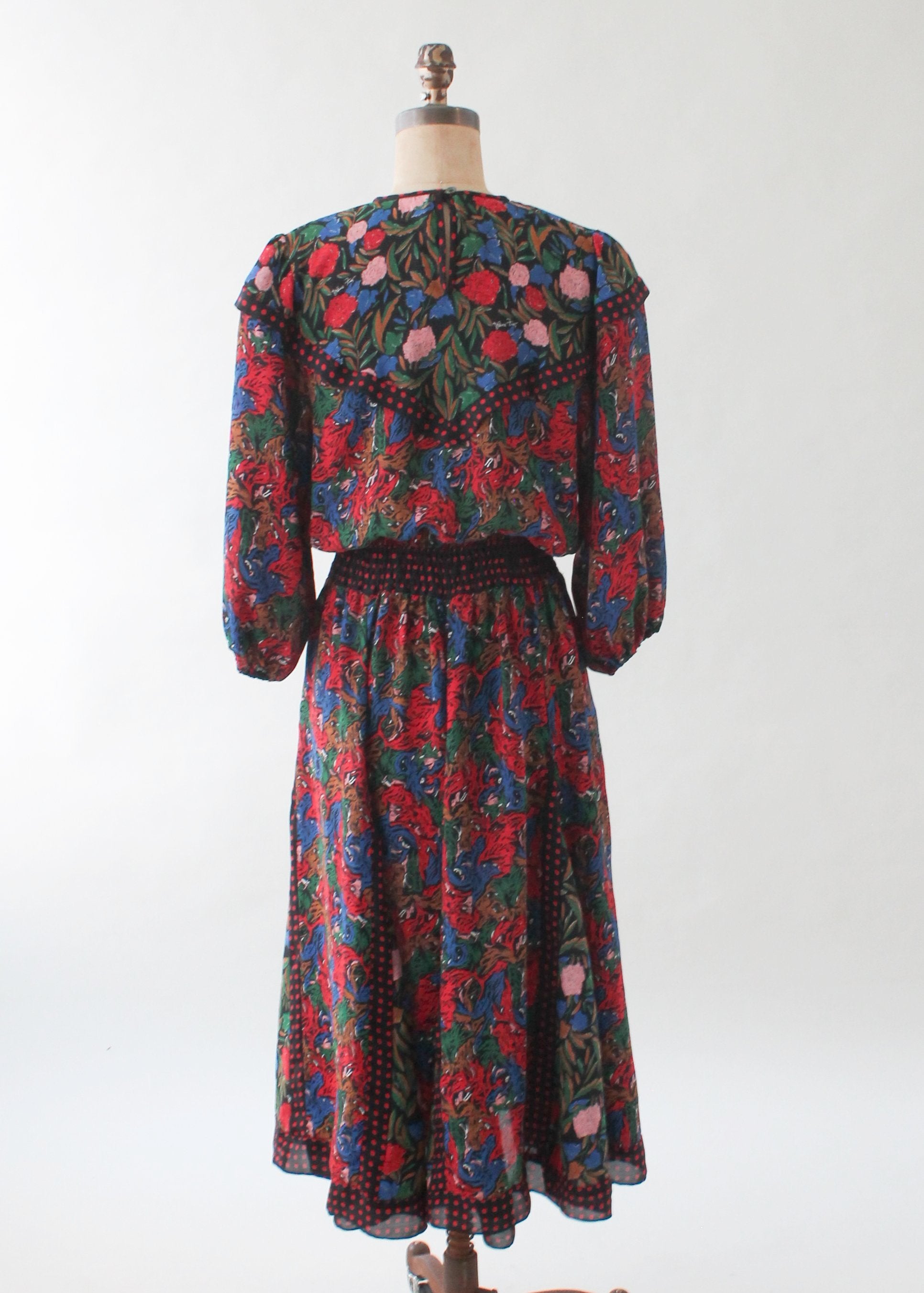 Vintage Diane Freis Floral Dress