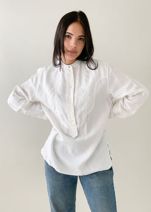 Vintage Ralph Lauren Linen Tux Shirt