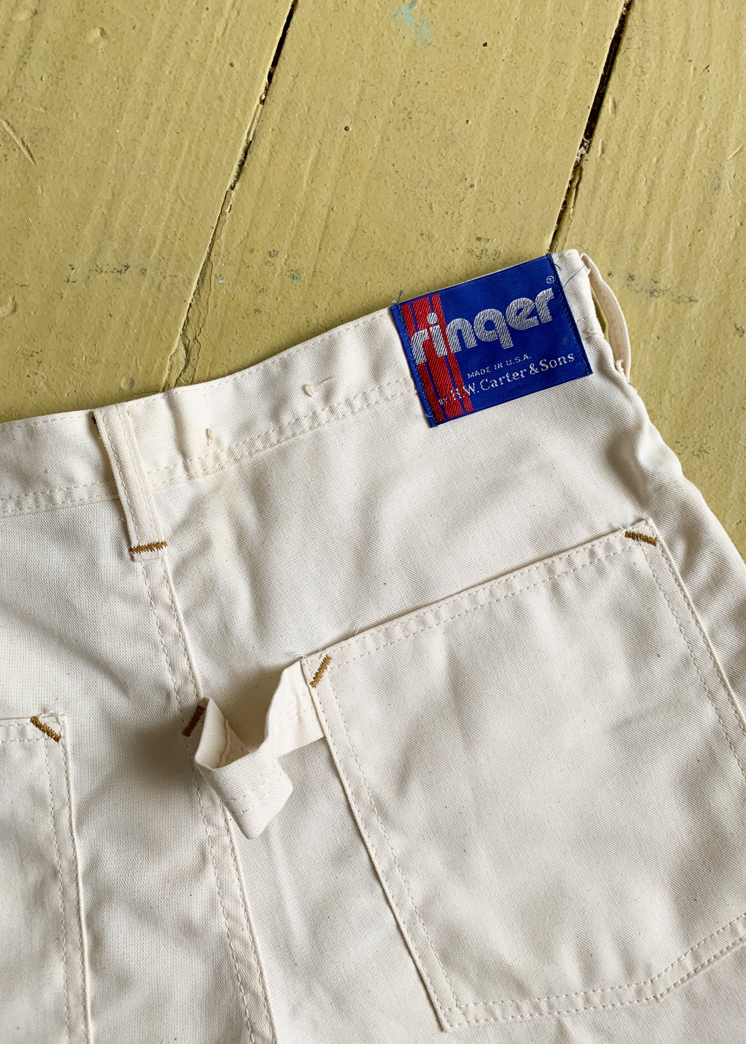 Vintage White Carpenter Shorts
