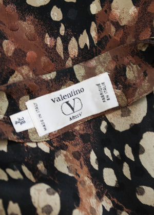 Vintage 1990s Valentino Silk Print Blouse