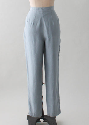 Vintage 1990s Adrienne Vittadini Deadstock Silk Pants