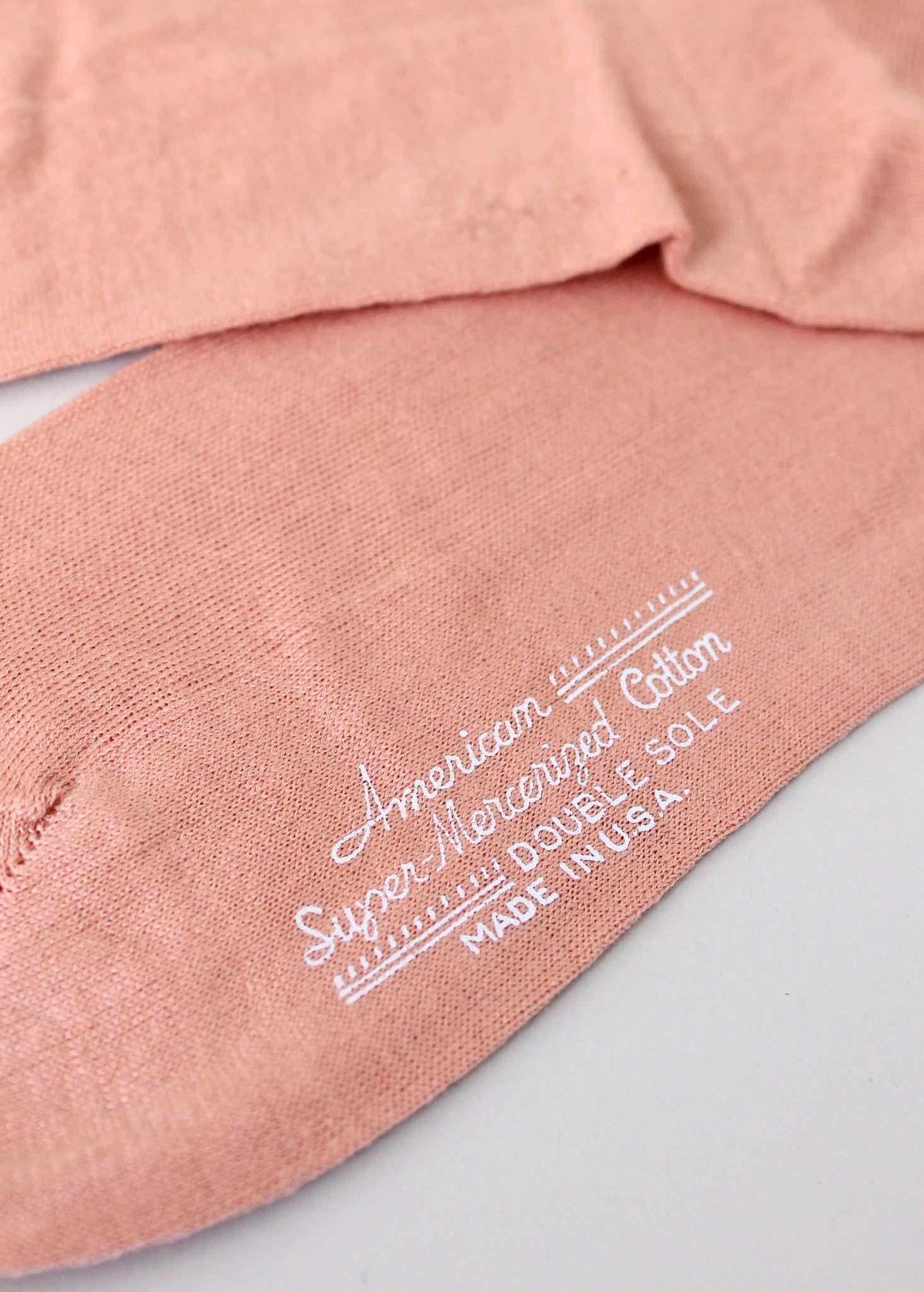 Vintage 1920s Peach Cotton Stockings