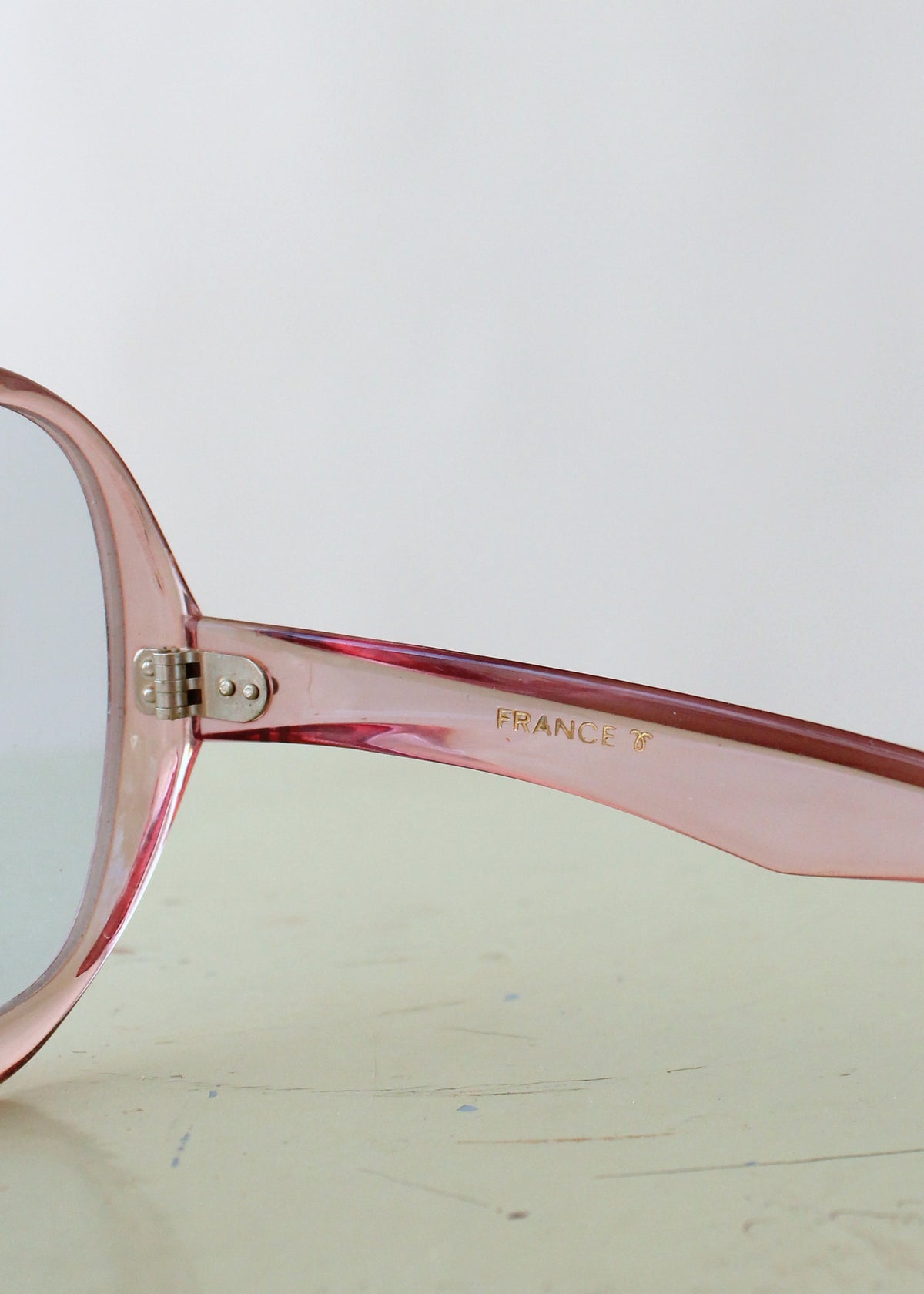 Vintage 1960s Pink Frame French Sunglasses - Raleigh Vintage
