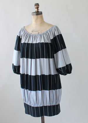 Vintage 1970s Marimekko Graphic Cotton Dress