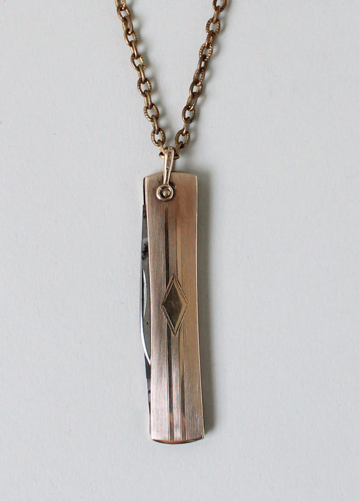 Vintage 1930s 12K Gold Filled Art Deco Knife Necklace
