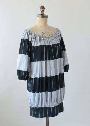 Vintage 1970s Marimekko Graphic Cotton Dress