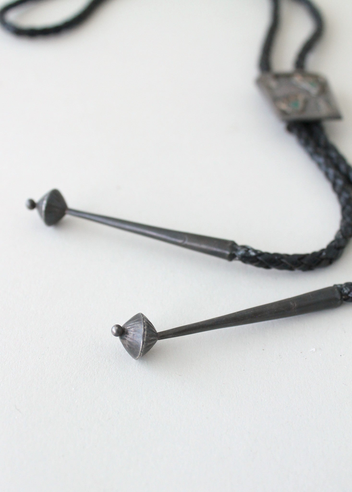 Vintage 1960s Silver Bear Feet Bolo Tie
