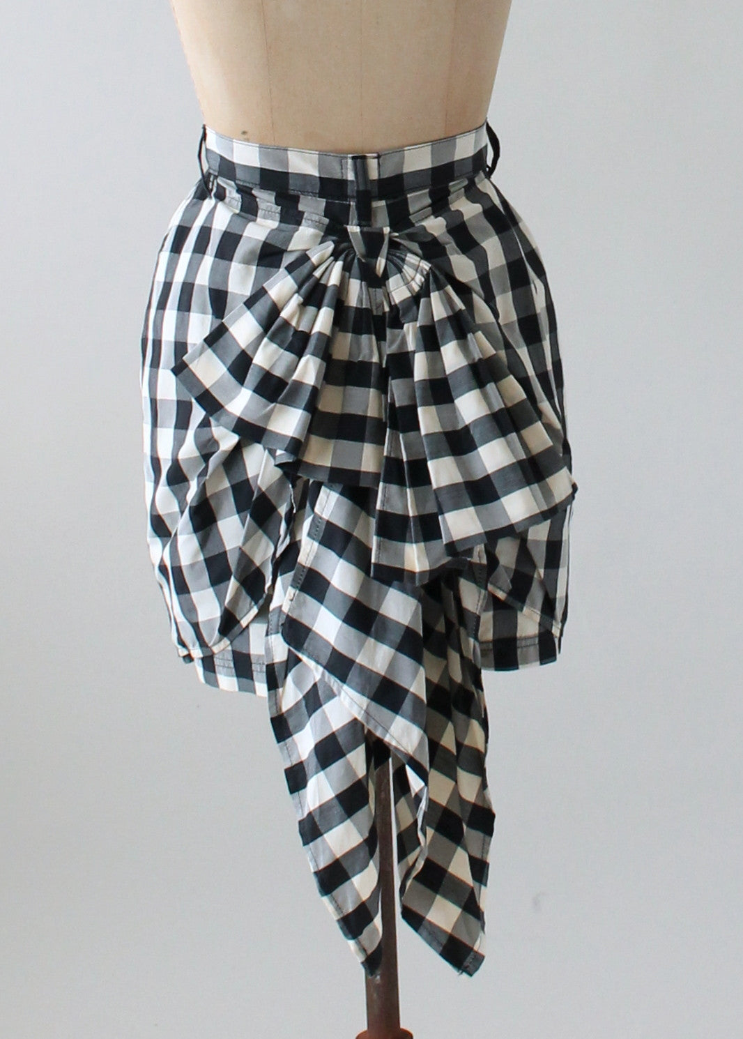 Vintage 1980s Moschino Jeans Party in the Back Mini Skirt