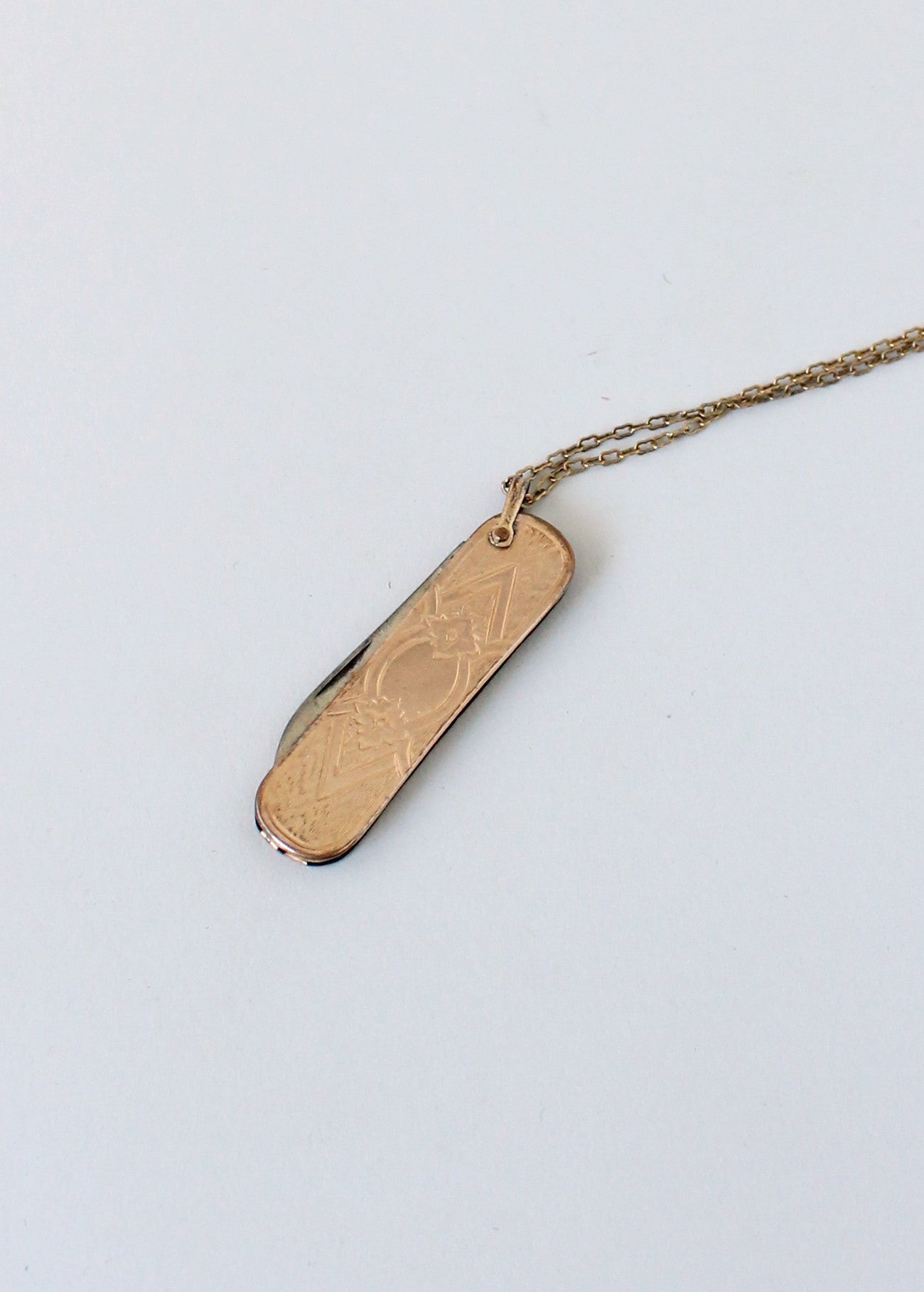 Vintage 1920s Gold Filled Knife Necklace