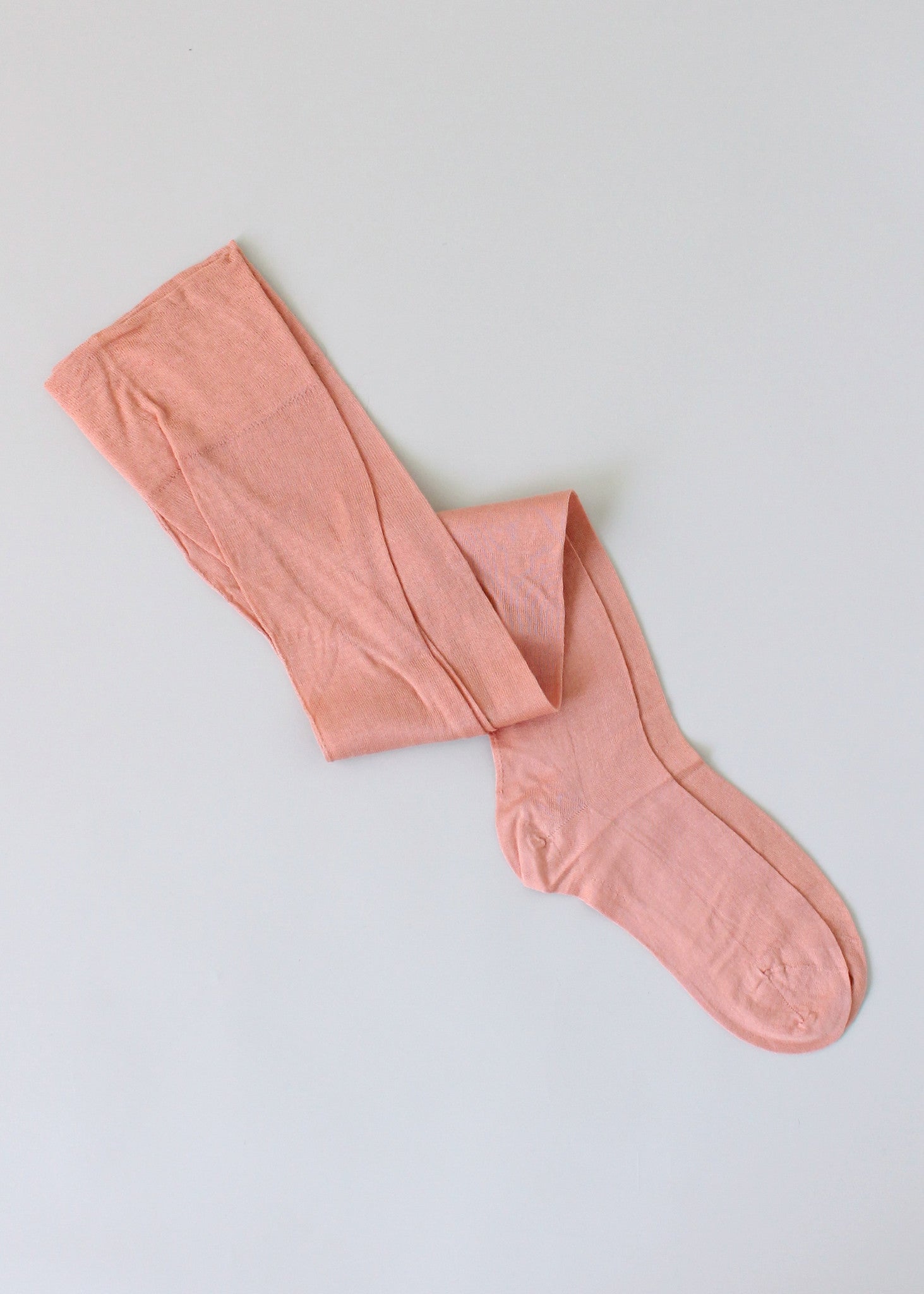 Vintage 1920s Peach Cotton Stockings