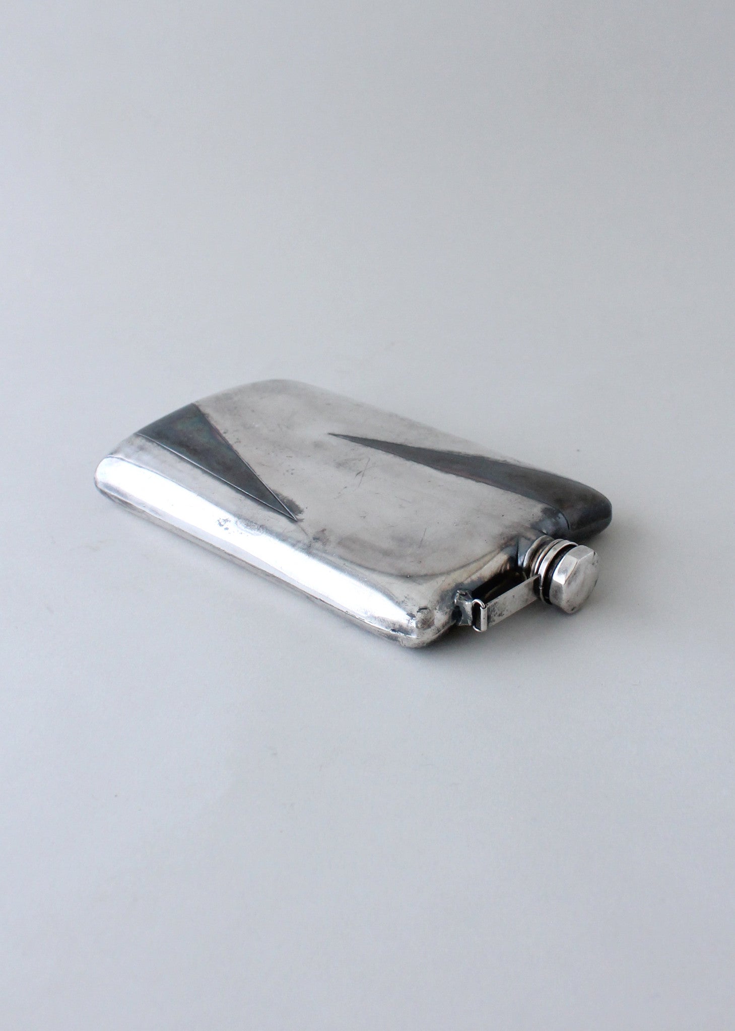 Vintage 1930s Art Deco Oversized Two Toned Flask