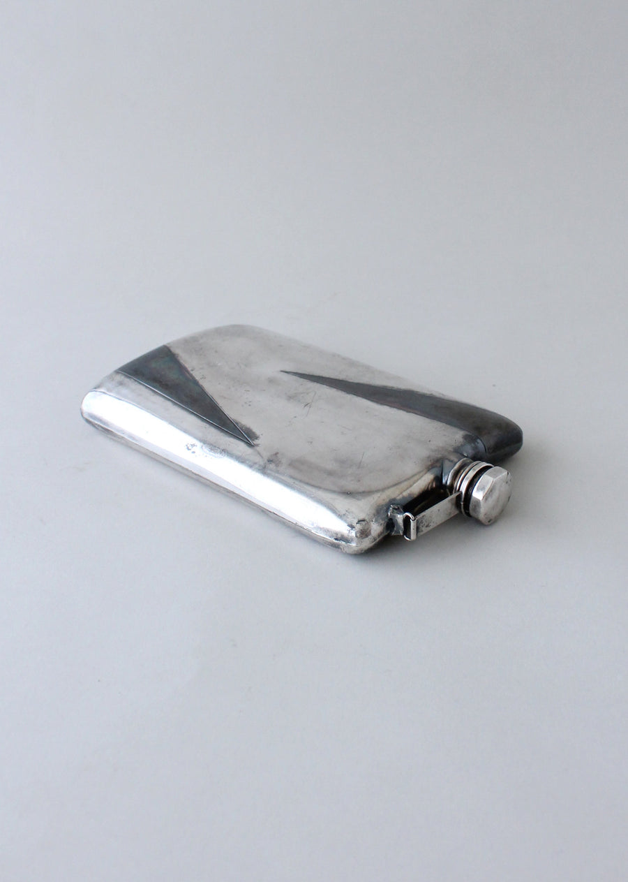Vintage 1930s Art Deco Oversized Two Toned Flask