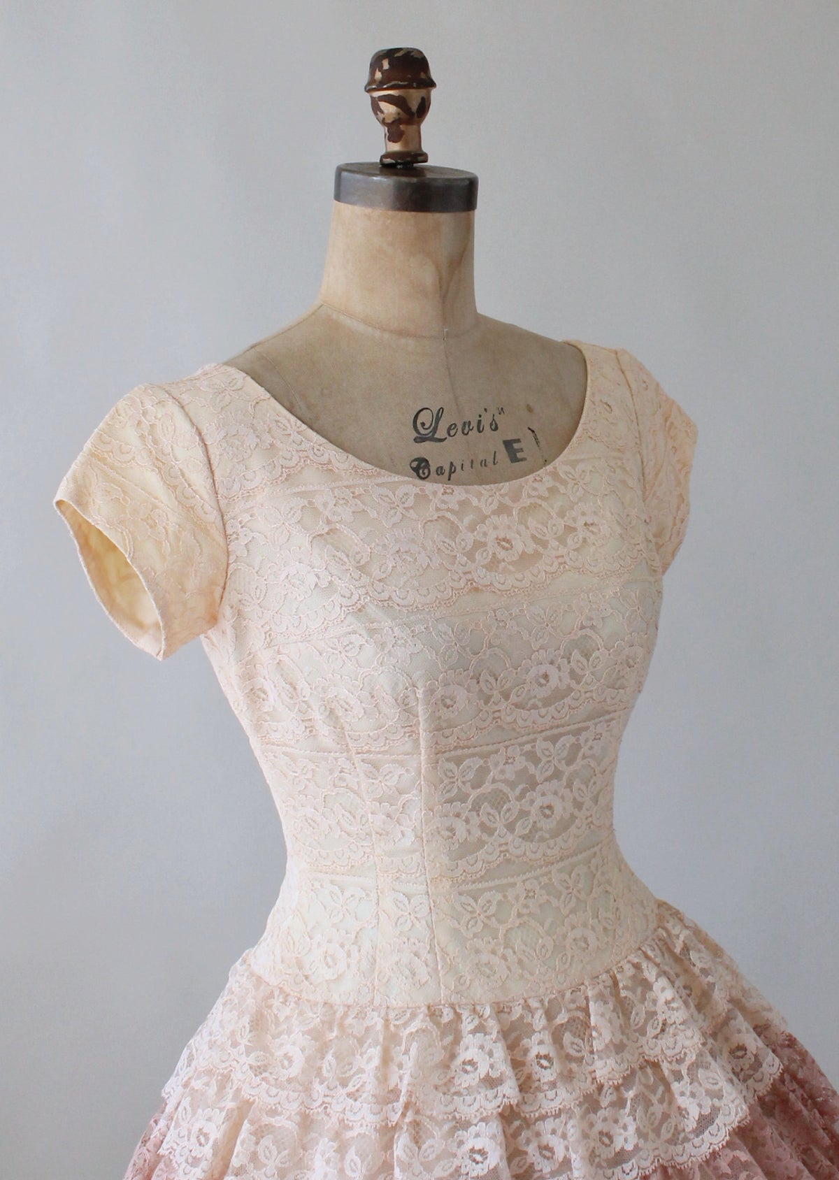 Vintage 1950s Ombre Lace Party Dress - Raleigh Vintage