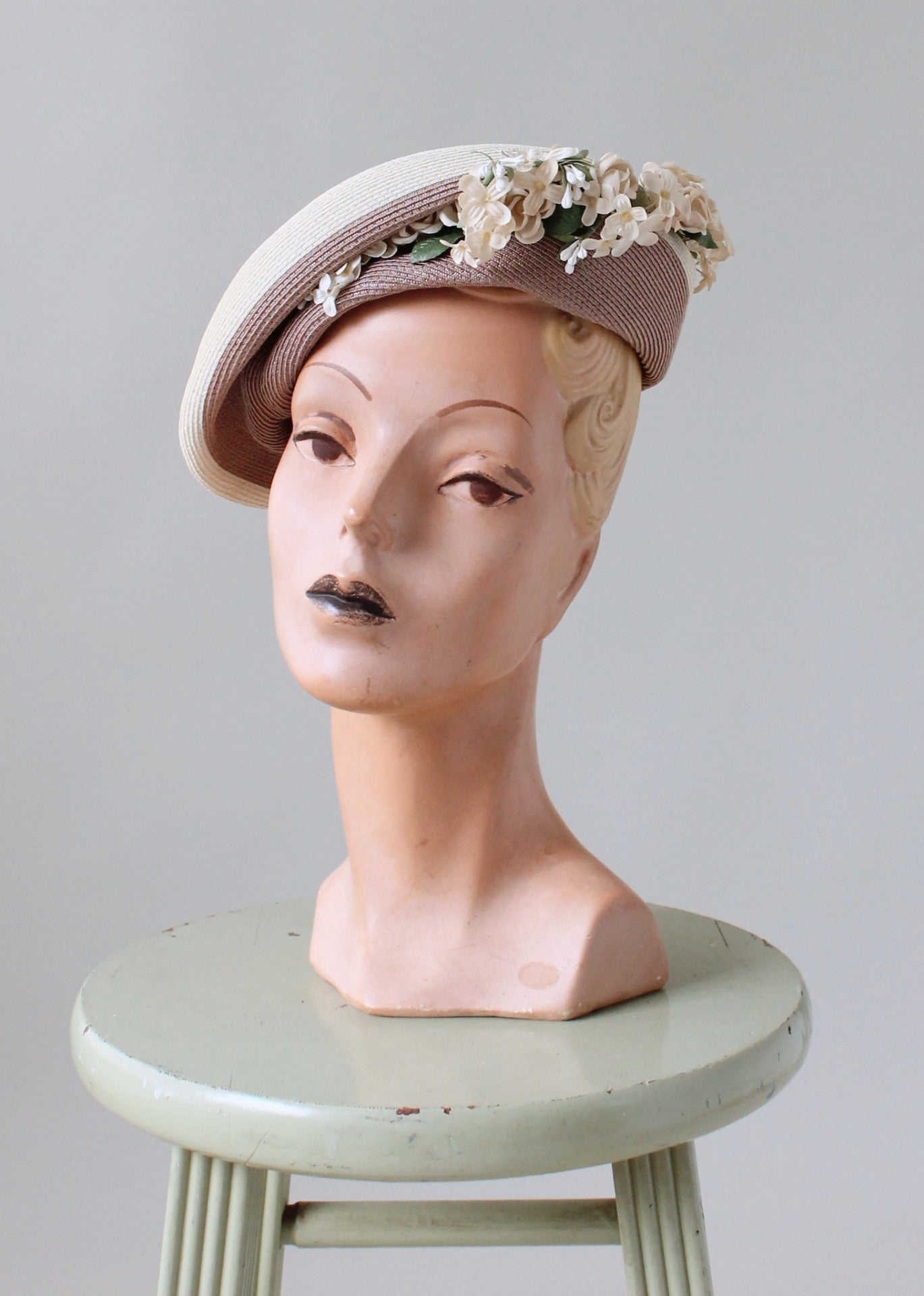 The Beach Baby Cap: 1940s Vintage Spring up by Louisville Cap 