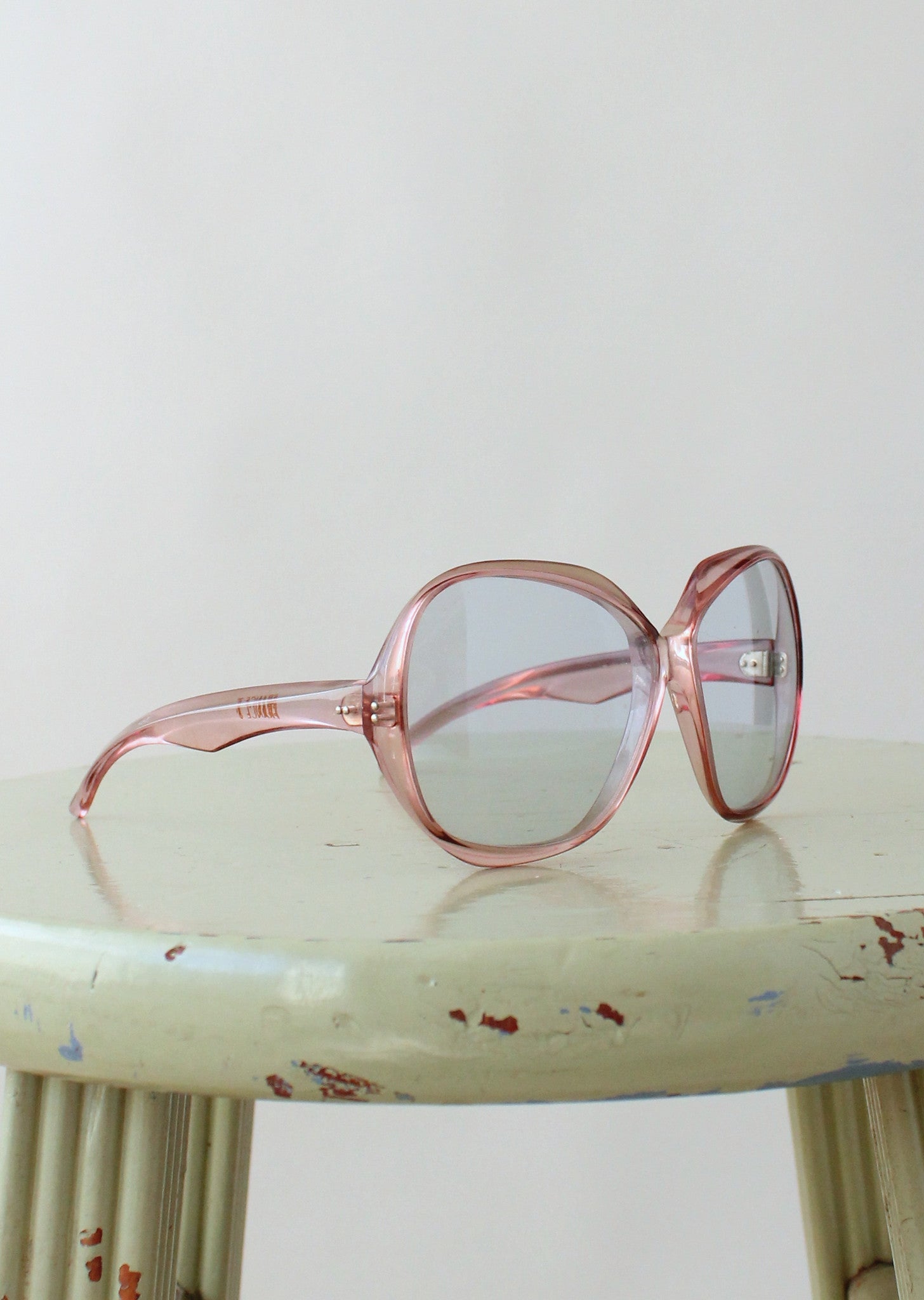 Vintage 1960s Pink Frame French Sunglasses