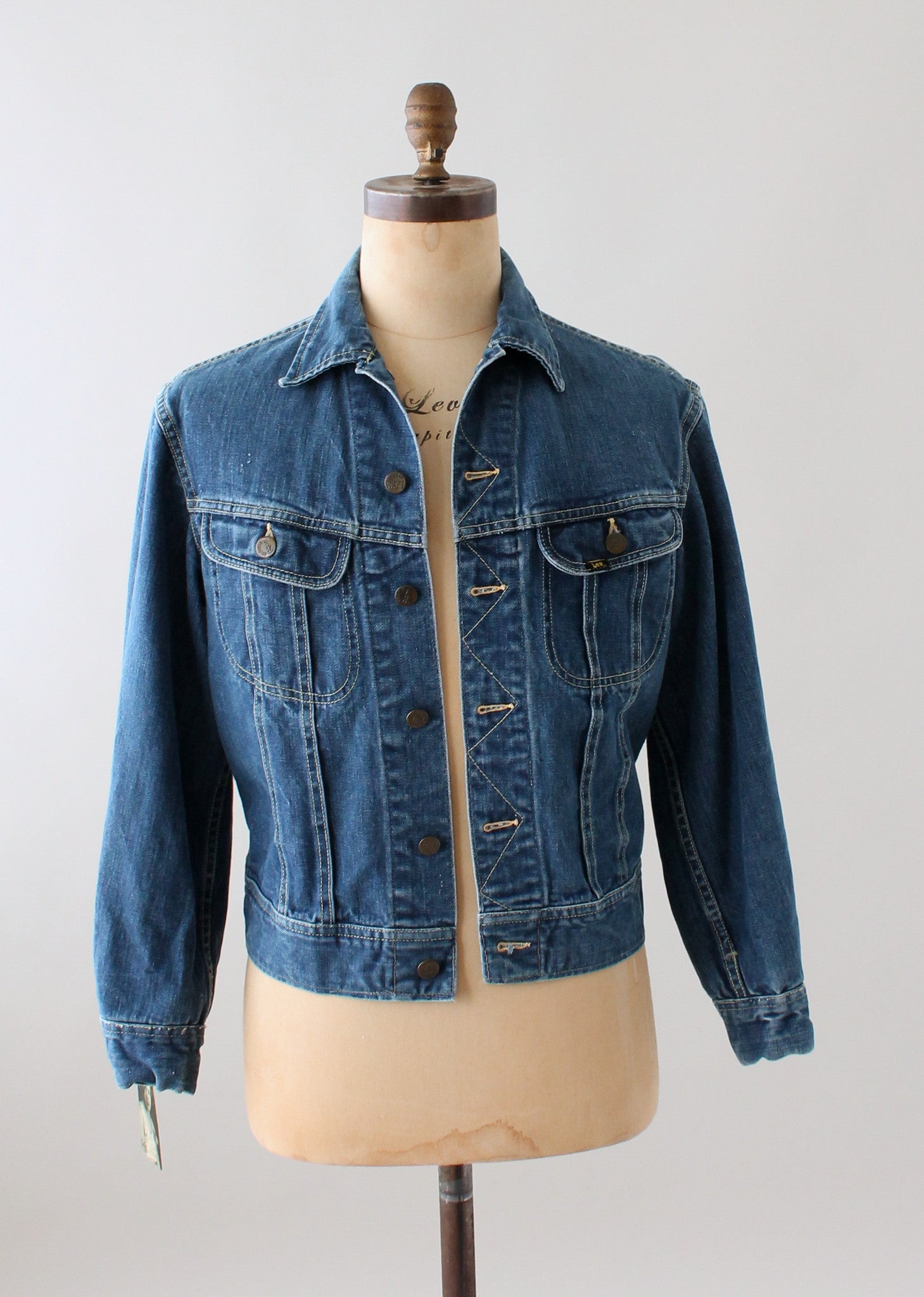 商品画像：VTG Lee Jacket Mens 44 101-J 60s 70s Sanforized Riders Denim 3