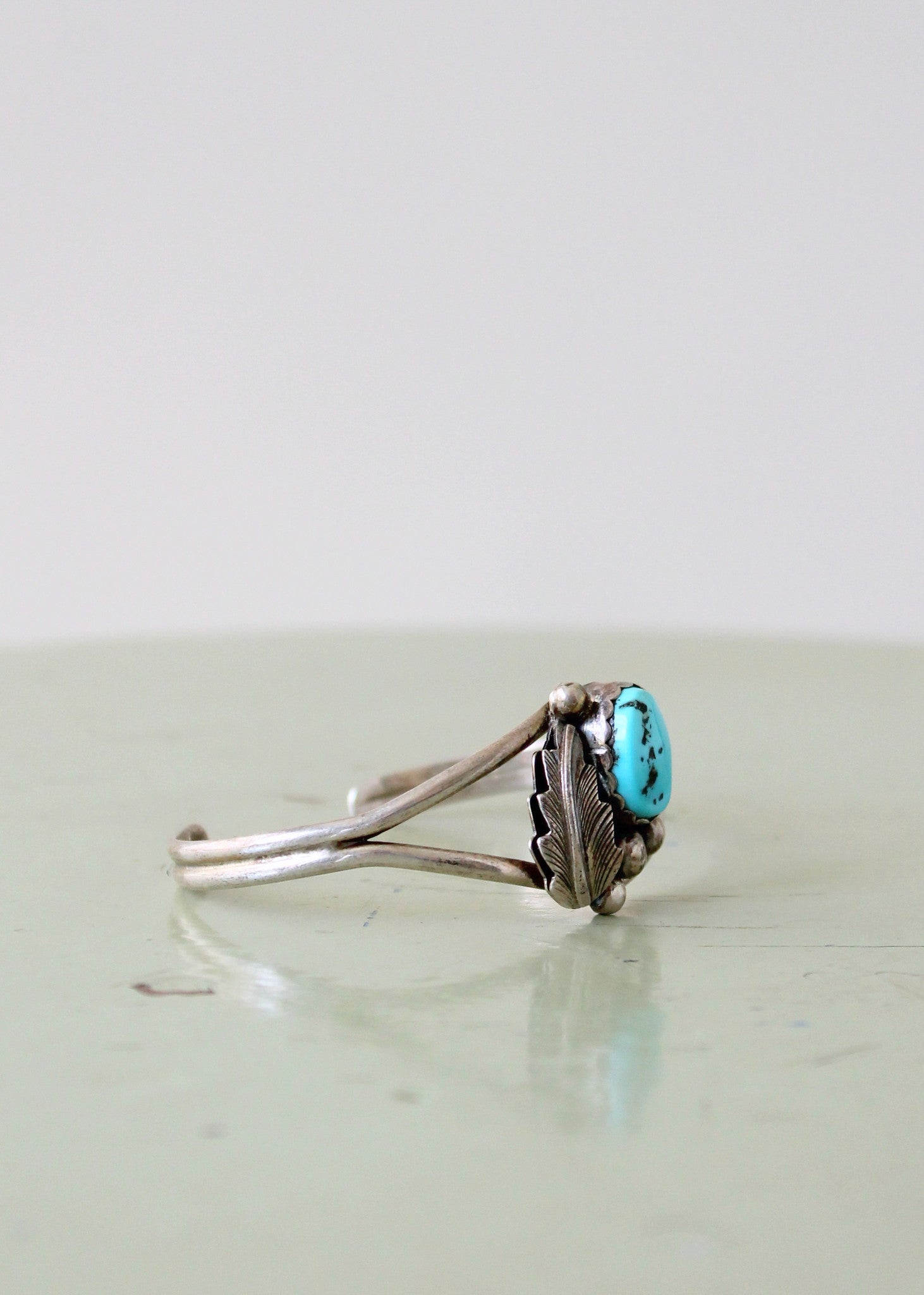 Vintage Tsosie Sterling and Turquoise Cuff Bracelet