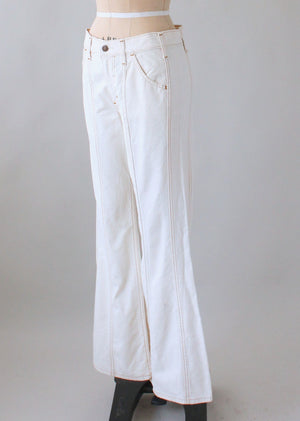 Vintage 1970s Levi's Orange Tab Low Rise Bell Bottom Jeans